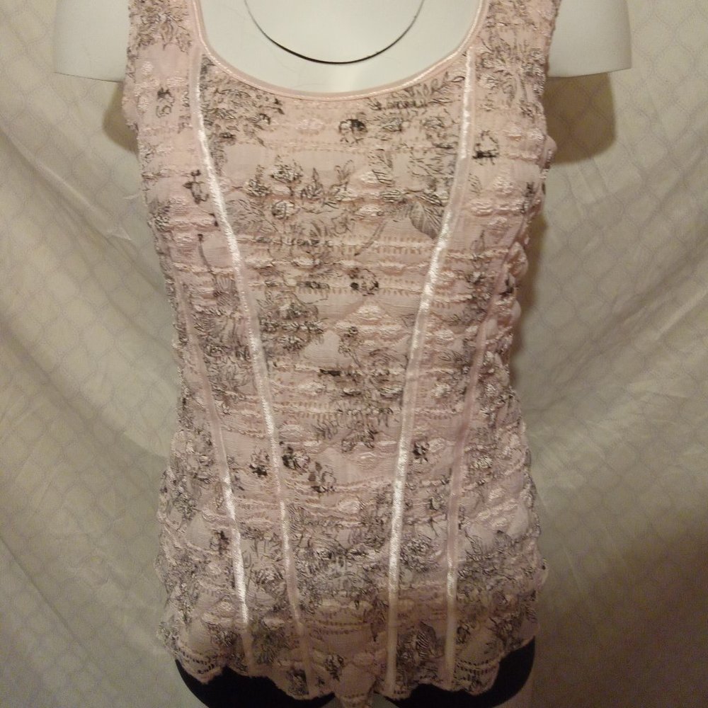 Pink Lace Coquette Dress Barn Top
